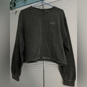 Charcoal Grey BDG Cropped Sweatshirt